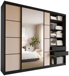 szafa-przesuwna-z-lustrem-280-cm-loft-max-z-polkami-szuflady-drazki-beton