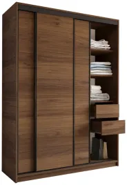 szafa-przesuwna-150-cm-loft-z-polkami-szuflady-drazki-orzech