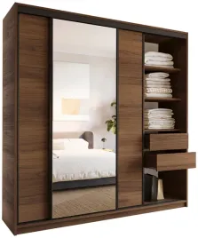 szafa-przesuwna-z-lustrem-200-cm-loft-z-polkami-szuflady-drazki-orzech