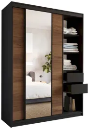 szafa-przesuwna-z-lustrem-150-cm-loft-z-polkami-szuflady-drazki-orzech