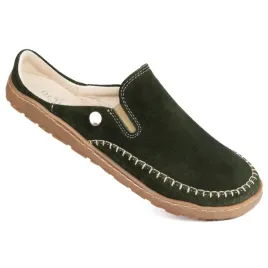 klapki-zakryte-barefoot-buty-wsuwane-skorzane-olivier-milo-zielone