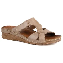 klapki-damskie-skorzane-olivier-908k-na-koturnie-2-cm-regulowane-na-rzep