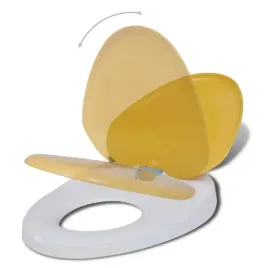 deski-sedesowe-wolnoopadajace-2-szt-plastikowe-bialo-zolte