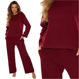 dres-damski-komplet-dresowy-maselko-de-lafense-butter-886-bordowy-s