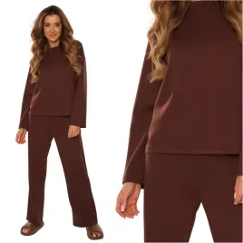 dres-damski-komplet-dresowy-maselko-de-lafense-butter-886-czekolada-xl