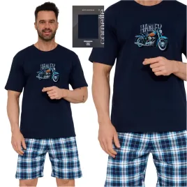 pizama-meska-bawelniana-krotki-rekaw-spodenki-w-kratke-cornette-326-217-xl