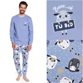 pizama-meska-bawelniana-dlugie-spodnie-w-owieczki-doctor-nap-7347-sheep-xxl