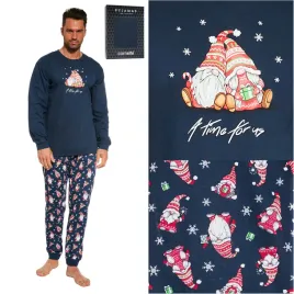 pizama-meska-swiateczna-dlugi-rekaw-cornette-115-237-time-for-us-xxl