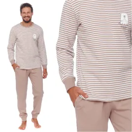 pizama-meska-bawelniana-dlugi-rekaw-doctor-nap-4530-beige-xxl