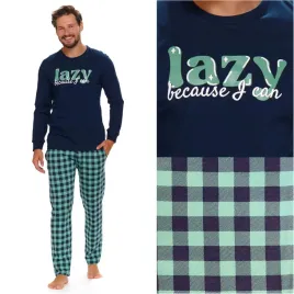 pizama-meska-bawelniana-dlugi-rekaw-doctor-nap-5259-navy-blue-xl