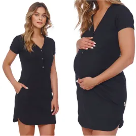 koszula-do-karmienia-ciazowa-bawelniana-doctor-nap-4542-czarna-xl
