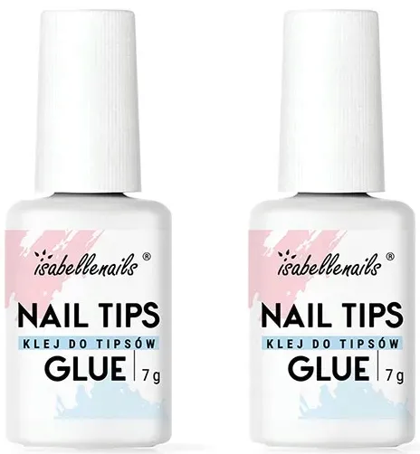 2x KLEJ DO TIPSÓW 7g MOCNY TRWAŁY MANICURE SZTUCZNE PAZNOKCIE 2 SZTUKI