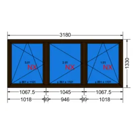 okno-3skrzydlowe-3180-x-1330-mm-pcv-1stronny-ciemny-dab