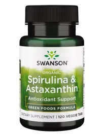 swanson-organiczna-spirulina-i-astaksantyna-120-vege-tabletek