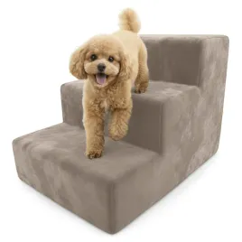 schodki-dla-psa-rampa-30cm-bezowe-schody-dla-kota-3-stopnie-magic-velvet