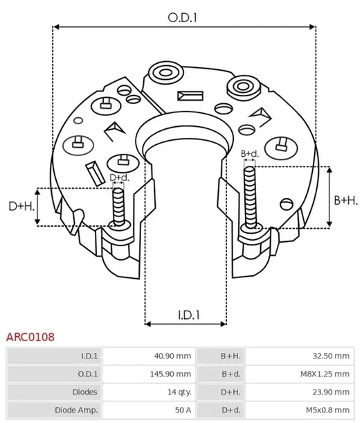 mostek-prost-alternatora-as-pl-arc0108-stan-nowy-waga-z-opakowaniem-1-kg