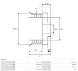 kolo-pasowe-alternatora-as-pl-ap3019-numer-katalogowy-czesci-ap3019