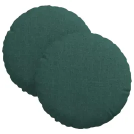 poduszki-na-siedziska-2-pcs-ciemna-zielen-o30-x-13-cm-tkanina
