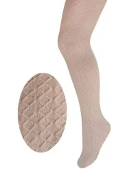 dziewczece-rajstopy-microfibra-3d-sweterek-bezowe-milusie
