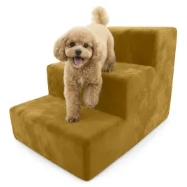 schodki-dla-psa-rampa-30cm-zolte-schody-dla-zwierzat-3-stopnie-magic-velvet