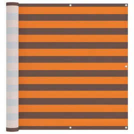 ekran-balkonowy-pomaranczowy-i-brazowy-110-x-600-cm