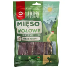 gryzak-dla-psa-przysmak-smaczek-100percent-naturalny-przelyk-wolowy-maced-150g