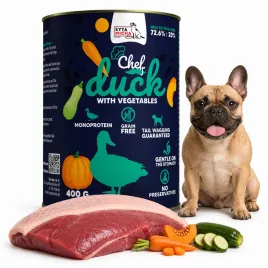 syta-micha-chef-mokra-karma-dla-psa-kaczka-z-warzywami-pelnoporcjowa-400g