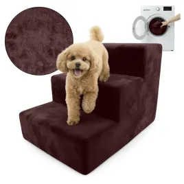 schodki-dla-psa-30cm-bordowe-schody-dla-zwierzat-3-stopnie-magic-velvet-puf