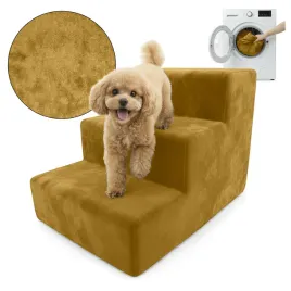 schodki-dla-psa-rampa-30cm-zolte-schody-dla-zwierzat-3-stopnie-magic-velvet
