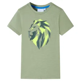 t-shirt-dzieciecy-lew-116-jasne-khaki