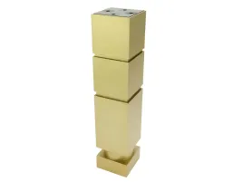 nozka-noga-stopka-meblowa-h200-20-cm-kwadrat-45x45-regulowana-zlota-filc