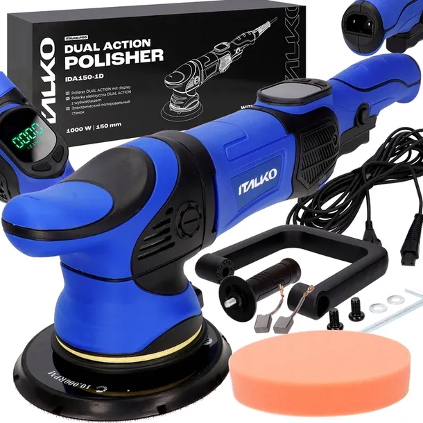 ITALKO IDA150-1D LED POLERKA MASZYNA POLERSKA 1000W DUAL ACTION DA 21mm