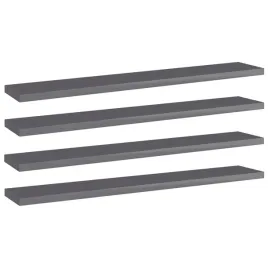 polki-na-ksiazki-4-szt-wysoki-polysk-szare-60x10x15-cm