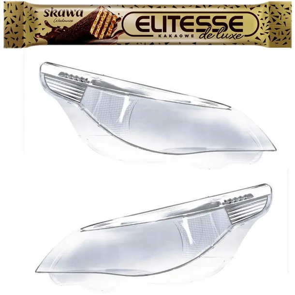 BMW 5 E60 E61 03-07 PRAWE + LEWE KSENON SZKŁO KLOSZ REFLEKTORA Premium