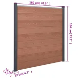 ogrodzenie-wpc-brazowe-526x186-cm-kod-producenta-ze-3211828-stan-nowy