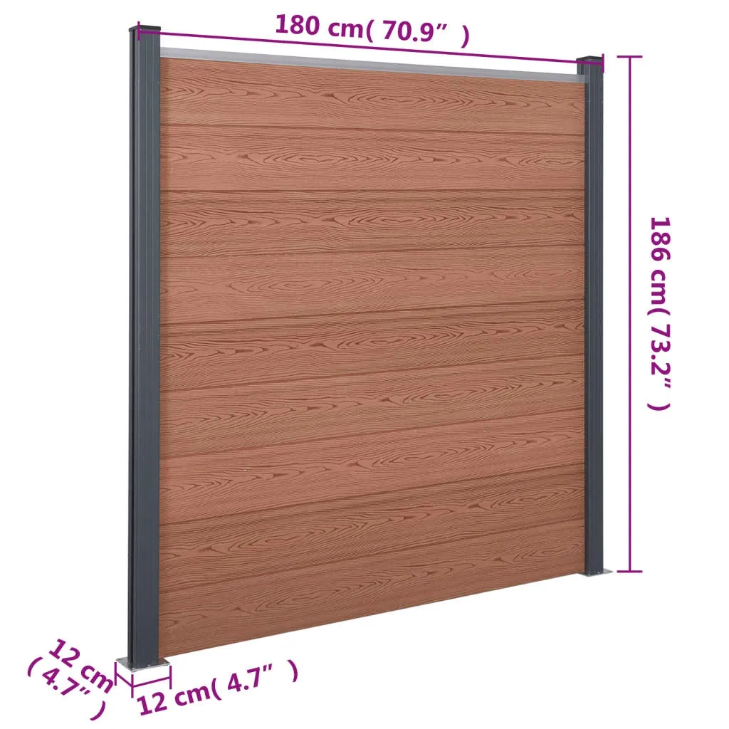 ogrodzenie-wpc-brazowe-526x186-cm