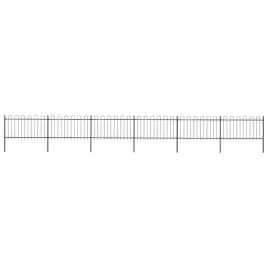 eleganckie-ogrodzenie-stalowe-6-paneli-102m-czarne