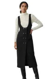 sukienka-damska-zara-pinafore-gleboki-dekolt-czarna