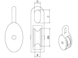 bloczek-pojedynczy-ocynk-30-mm-stan-nowy