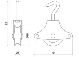 bloczek-do-linek-hak-metalowy-mod-6-stan-nowy