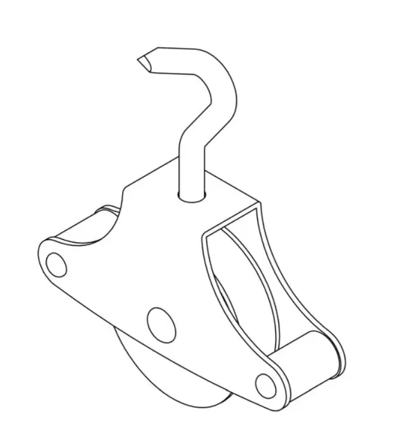 bloczek-do-linek-hak-metalowy-mod-6-stan-nowy