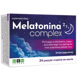 mbm-pharma-melatonina-complex-melisa-rumianek-lawenda-24-pastylki-jagodowe