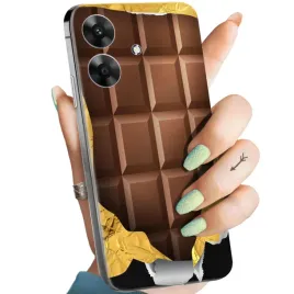 etui-do-realme-note-60-wzory-czekolada-choco-slodycze-obudowa-pokrowiec