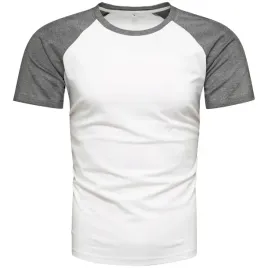 t-shirt-meski-koszulka-biala-z-grafitowymi-rekawkami-xxl