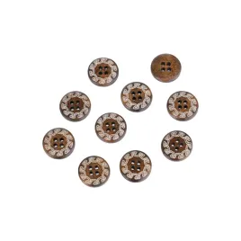 10szt-okragle-drewniane-guziki-brazowe-z-wzorkiem-15mm