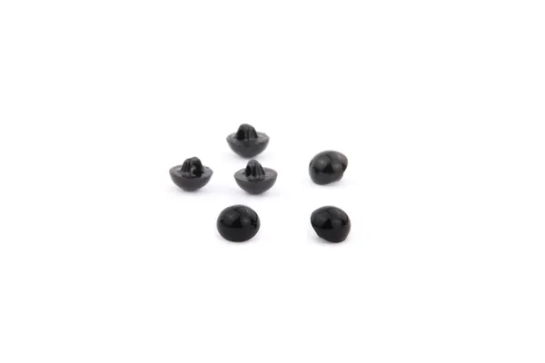 10szt. małe czarne oczka-guziki przyszywane oczy 4mm