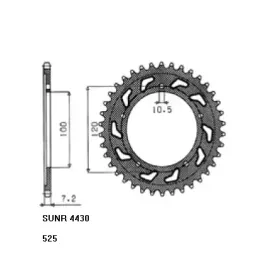 zebatka-napedzana-tyl-moto-sunstar-sunstar-1-4430-42