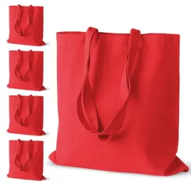 torba-bawelniana-38x42-cm-czerwona-140g-dlugie-ucho-5-szt-na-zakupy-prezent