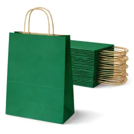 torba-papierowa-180x80x225-mm-zielona-na-prezent-zakupy-zestaw-25-szt