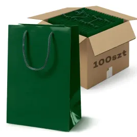 zestaw-100-szt-torba-papierowa-laminowana-24x9x32-cm-zielone-190-gsm